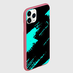 Чехол iPhone 11 Pro матовый Неоновые краски текстура, цвет: 3D-малиновый — фото 2