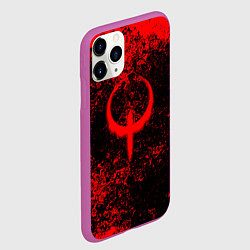 Чехол iPhone 11 Pro матовый Quake кровь, цвет: 3D-фиолетовый — фото 2