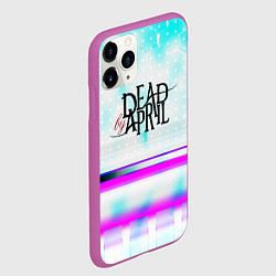 Чехол iPhone 11 Pro матовый Dead by april rock band, цвет: 3D-фиолетовый — фото 2