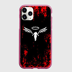 Чехол iPhone 11 Pro матовый Токийские мстители аниме, цвет: 3D-малиновый