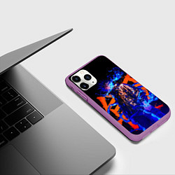 Чехол iPhone 11 Pro матовый Маг Мэгуми Фусигуро - Магическая битва, цвет: 3D-фиолетовый — фото 2