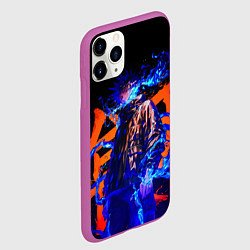 Чехол iPhone 11 Pro матовый Маг Мэгуми Фусигуро - Магическая битва, цвет: 3D-фиолетовый — фото 2