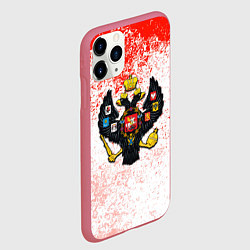 Чехол iPhone 11 Pro матовый Российская империя краски, цвет: 3D-малиновый — фото 2