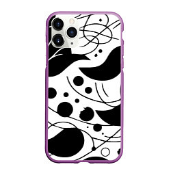 Чехол iPhone 11 Pro матовый Fashion abstraction - ai art fantasy, цвет: 3D-фиолетовый