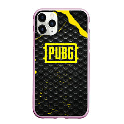 Чехол iPhone 11 Pro матовый PUBG броня краски, цвет: 3D-розовый