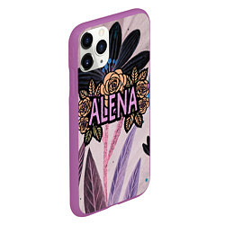 Чехол iPhone 11 Pro матовый Alena roses, цвет: 3D-фиолетовый — фото 2