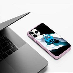 Чехол iPhone 11 Pro матовый The Elder Scrolls краски текстура, цвет: 3D-розовый — фото 2