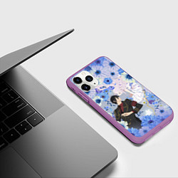 Чехол iPhone 11 Pro матовый Волшебница и злой офицер - Миллер и Мимори, цвет: 3D-фиолетовый — фото 2