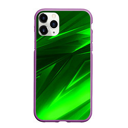 Чехол iPhone 11 Pro матовый Кислотные стрипсы неон, цвет: 3D-фиолетовый