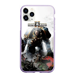 Чехол iPhone 11 Pro матовый Warhammer 40000 space marine 2 poster, цвет: 3D-светло-сиреневый