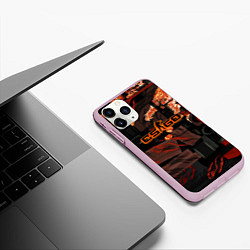 Чехол iPhone 11 Pro матовый CSGO howl kase, цвет: 3D-розовый — фото 2