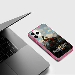 Чехол iPhone 11 Pro матовый Битва Kingdom come deliverence 2, цвет: 3D-малиновый — фото 2