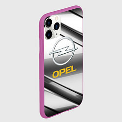Чехол iPhone 11 Pro матовый Opel стальная геометрия, цвет: 3D-фиолетовый — фото 2