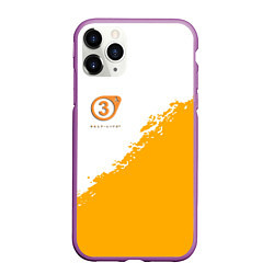 Чехол iPhone 11 Pro матовый Half life 3 краски, цвет: 3D-фиолетовый