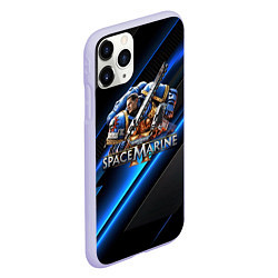 Чехол iPhone 11 Pro матовый Captain Titus Warhammer 40000 space marine 2, цвет: 3D-светло-сиреневый — фото 2