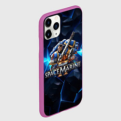 Чехол iPhone 11 Pro матовый Captain Titus Warhammer 40000 space marine 2, цвет: 3D-фиолетовый — фото 2