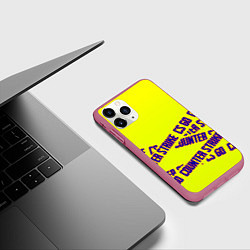 Чехол iPhone 11 Pro матовый Counter strike game, цвет: 3D-малиновый — фото 2