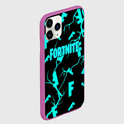 Чехол iPhone 11 Pro матовый Fortnite epic games, цвет: 3D-фиолетовый — фото 2