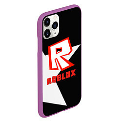 Чехол iPhone 11 Pro матовый Roblox star, цвет: 3D-фиолетовый — фото 2