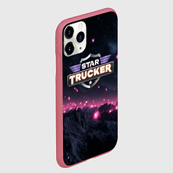 Чехол iPhone 11 Pro матовый Star Trucker logo space, цвет: 3D-малиновый — фото 2