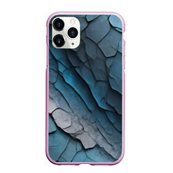 Чехол iPhone 11 Pro матовый Змеиная кожа абстракция, цвет: 3D-розовый