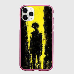 Чехол iPhone 11 Pro матовый Золотой поток, цвет: 3D-малиновый
