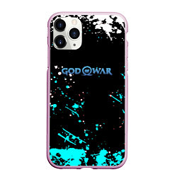 Чехол iPhone 11 Pro матовый God of war краски всплеск, цвет: 3D-розовый