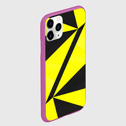 Чехол iPhone 11 Pro матовый Абстрактные стекло, цвет: 3D-фиолетовый — фото 2