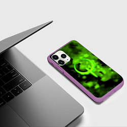 Чехол iPhone 11 Pro матовый Квейк кислотная зима, цвет: 3D-фиолетовый — фото 2