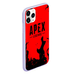 Чехол iPhone 11 Pro матовый Apex legends fire steel, цвет: 3D-светло-сиреневый — фото 2