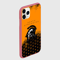 Чехол iPhone 11 Pro матовый Death Stranding game studio, цвет: 3D-малиновый — фото 2