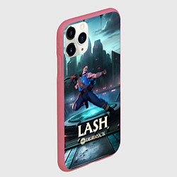 Чехол iPhone 11 Pro матовый Deadlock Lash, цвет: 3D-малиновый — фото 2