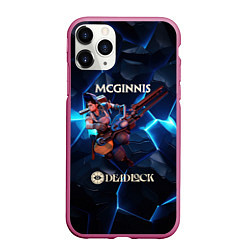 Чехол iPhone 11 Pro матовый Deadlock McGinnis, цвет: 3D-малиновый