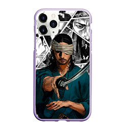 Чехол iPhone 11 Pro матовый Musashi Miyamoto, цвет: 3D-светло-сиреневый