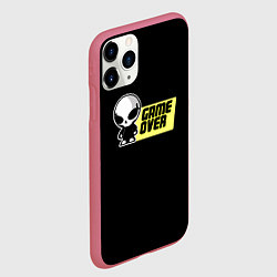 Чехол iPhone 11 Pro матовый Game over alien, цвет: 3D-малиновый — фото 2