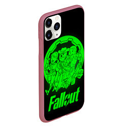 Чехол iPhone 11 Pro матовый Fallout - movie heroes, цвет: 3D-малиновый — фото 2