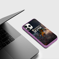 Чехол iPhone 11 Pro матовый Deadlock Seven, цвет: 3D-фиолетовый — фото 2