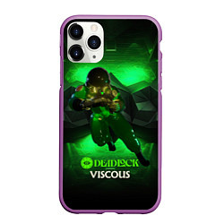 Чехол iPhone 11 Pro матовый Deadlock Viscous, цвет: 3D-фиолетовый