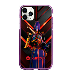 Чехол iPhone 11 Pro матовый Deadlock Yamato, цвет: 3D-фиолетовый