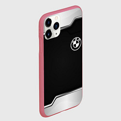 Чехол iPhone 11 Pro матовый BMW авто текстура, цвет: 3D-малиновый — фото 2
