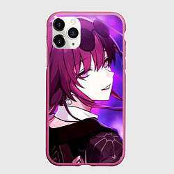 Чехол iPhone 11 Pro матовый Honkai Star Rail Kafka violet light, цвет: 3D-малиновый