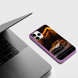 Чехол iPhone 11 Pro матовый Audi auto, цвет: 3D-фиолетовый — фото 2