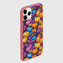 Чехол iPhone 11 Pro матовый Тыквенный урожай, цвет: 3D-малиновый — фото 2