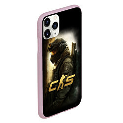 Чехол iPhone 11 Pro матовый Counter strike спецназовец, цвет: 3D-розовый — фото 2