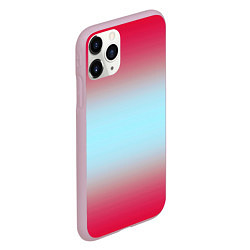 Чехол iPhone 11 Pro матовый Текстура цветов градиента, цвет: 3D-розовый — фото 2