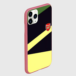 Чехол iPhone 11 Pro матовый Arsenal geometry, цвет: 3D-малиновый — фото 2