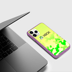 Чехол iPhone 11 Pro матовый Xbox camo, цвет: 3D-фиолетовый — фото 2