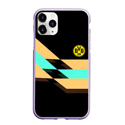 Чехол iPhone 11 Pro матовый Borussia sport line, цвет: 3D-светло-сиреневый