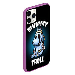 Чехол iPhone 11 Pro матовый Mummy troll, цвет: 3D-фиолетовый — фото 2