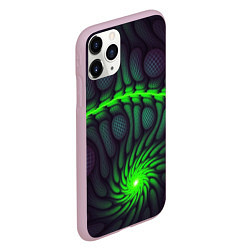 Чехол iPhone 11 Pro матовый Броня суперчеловека, цвет: 3D-розовый — фото 2